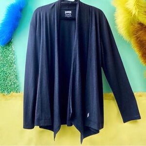 New Balance Aneka Black Jacket Open Front Comfort Casual